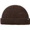 Enter the Complex® Berretto Corto Fisherman, Berretto Docker da Uomo e da Donna, 100% Lana Merino, Marrone, Taglia Unica