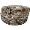 styleBREAKER Cintura borchie vintage PU,accorciabile, 100cm / Beige