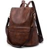 KurKur Borsa a tracolla da donna in pelle PU antifurto casual borsa a tracolla da donna alla moda, 1-3 A-marrone Large, L