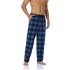 North Bund Pantaloni Pigiama Uomo Con Bottoni 100% Flanella di Cotone con Tasche Laterali Abbigliamento da Notte Pantaloni Tuta Lunghi Vestibilità Comoda Casa Relax Elasticizzati Scozzesi