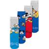 United Labels Disney Mickey Mouse, Donald Duck & Pluto Calzini per ragazzi - Calzini da ginnastica per bambini, calzini per bambini (confezione da 4)