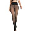Generic Collant da donna foderati in pile con una sola cucitura leggings termici con controllo della pancia e design per sollevamento del sedere, bronzo
