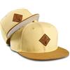 Soulbuddy Set di 2 Cappellini da Basecap Coordinati papà e Figlio - Snapback cap Traspiranti Uomo e Bambino - Look Mini Me Famiglia - Idea Regalo Originale (IT, Testo, M, Giallo Chiaro)