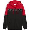 PUMA Felpa con Cappuccio e Zip Integrale Around The Block da Uomo XL, for all Time Red