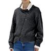 Generisch Cardigan asimmetrico tinta unita con abbottonatura frontale aperta casual oversize cardigan da donna con scollo rotondo morbido maglione lavorato a maglia