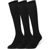 Mysocks, Calzini Alti Fino Al Ginocchio, 3 Paia Unisex Multi-Design, Cotone Pettinato Di Qualità, Punta Senza Cuciture