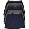 MioRalini 12 o 6 Boxer Uomo Tinta Unita e Stampati in 100% Cotone Morbido con e Senza Intervento Taglia 5-13