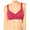Sloggi Zero Feel Bralette X Reggiseno Donna, Rosso (Raspberry Wine 1801), Taglia Produttore: X-Small