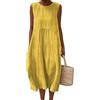 Gienslru Vestiti Estivo Donna Abito Lunghi Elegante Fiori Vestito Casual Manica Leggero Corta Abiti Prendisole da Mare Abitos Taglie Copricostume con Linea ad A con Tasche Spiaggia Moda 2025