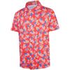 FT FENTENG - Camicie hawaiane da uomo, vestibilità regolare, a maniche corte, con bottoni, stile casual, per l'estate, tropicale, da spiaggia, L