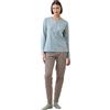 Noidinotte; more than pyjamas Noidinotte - Pigiama Donna Invernale in Caldo Cotone Articolo Trim. - S Azzurro