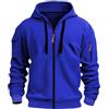 CEWIFO Giacche Uomo Sportive Invernali Felpe Y2k Nere Felpa Nera con Cappuccio e Zip Maglioni Cotone Girocollo Giacca da Moto Protezioni Giubbotto Antipioggia Brown Leather Jacket Men Casual Bomber