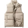 Generic Giacca Senza Maniche da Uomo Trapuntato Cappotto Trapuntato Corto Giubbotto Smanicato Senza Cappuccio con Cerniera e Tasche Casual Piumino Smanicato Invernale Sportivo Giubbotto Casual con Zip