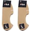 Fila 6 Paia salvapiede con cuscinetto in silicone, taglio basso antiscivolo, pedalini Unisex, Calzini Invisibili per Mocassini e sneakers. (IT, Numero 43-46, 6 PAIA BEIGE)