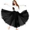 Baisdan Donna Gonna in Chiffon per Danza del Ventre, Gonne Flamenco a Cerchio Completo per Costumi di Halloween, Carnevale Spettacoli