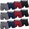 L&K Boxer Uomo Set in Diversi Colori, Premium Stretch 1119, Pacco da 12 M-5XL
