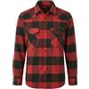 ROCK-IT Apparel I Camicia di Flanella a Maniche Lunghe da Uomo I Camicia a Quadri da Boscaiolo I Camicia a Quadri con Barra di Chiusura [S-5XL] qualità Premium I Rosso a Scacchi 3XL