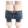 KBOPLEMQ Jeans termici da donna neri, jeans imbottiti, a vita alta, pantaloni termici, per donne, adolescenti, invernali, in pile, foderati, in denim