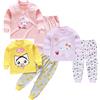 XM-Amigo 3 Set Pigiami a Maniche Lunghe in Cotone Bambina,6Mesi-7Anni | 6 pezzi, completo pigiami morbido in cotone, ideale per casa, utilizzabile anche come sottostrato nella mezza stagione.