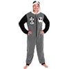 Disney The Nightmare Before Christmas Comodo Pigiama Intero Uomo con Cappuccio (Nero/Bianco, 2XL)