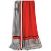 GLORIS Sciarpa da donna finemente setosa grande 180 x 90 cm con stampe colorate. Foulard per donne. Sciarpa per la testa e il collo. Sciarpa di seta elegante, 180x90 cm