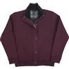 Coveri Felpa Cardigan Giacca con Bottoni Cerniera Tasche Zip Uomo Taglie Forti XXXXL 5X (6XL - Bordeaux)