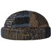Stetson Berretto Docker Classic Patchwork Uomo - Made in The EU Skull cap Calotta con Risvolto, Docker, Fodera Inverno Autunno/Inverno - L (58-59 cm) Marrone-Blu