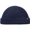Enter the Complex® Berretto Corto Fisherman, Berretto Docker da Uomo e da Donna, 100% Lana Merino, Blu Navy, Taglia Unica