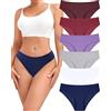 ALL OF ME 6 Pack Mutande Donne Cotone Intimo Donne Scivolare Morbido Hipster Mutandine Sexy Slip Multipack S-XL,XL