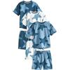NEXT Ragazzo Confezione da 3 Pigiami Corti Navy Blue/White Stars 2 Anni-3 Anni