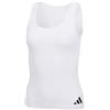 adidas Sport Active Essentials Cotton 3 Stripes Canottiera, Bianco, XS Donna