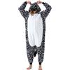 Simzoo Pigiama Intero Animali Unisex Kigurumi Adulto Carnevale Onesie Cosplay Halloween Costume per Donna Uomo Sleepwear