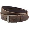NK Belt GmbH Nk Belt - Cintura in vera pelle di bufalo, 4 cm, fatta a mano, 80 cm-145 cm, marrone, S