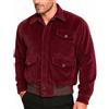 Fashion_First Jack Torrance Costume di Halloween da uomo The Shining Jack Nicholson Giacca in velluto a coste rosso Bomber
