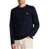 Lyle & Scott Baumwoll-Merino-Pullover mit Rundhalsausschnitt Maglione Lavorato a Maglia Uomo (Pacco da 1)