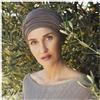 Christine Headwear Copricapo Beatrize con nastri corti e fascia frontale fissata nella parte posteriore beige.