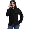Mnking Giacca Pile Donna Invernale con Cappuccio Cerniera Felpa Sherpa Polar Hoodie Caldo Termica Lavoro Teddy Cappotto per Outdoor Running Trekking Sci