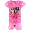 Barbie Pigiama Estivo per Bambina, 2 Pezzi, con Logo e Stampa (IT, età, 5 Anni, Regular, Rosa)