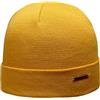Melegari Berretto Cuffia Beanie Pisa | 100% Cotone | Made in Italy (55-62, Giallo)