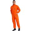 inhzoy Tuta da Lavoro Uomo Multitasche Abbigliamento da Lavoro Elastica in Vita Overalls Jumpsuit Uniformi da Meccanico Tute Officina Meccanica Agricoltura Arancione 180/XXL