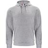 CliQue Felpa con cappuccio da uomo, Grigio (Grigio Melange), 5XL