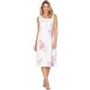 e.Femme® Camicia da Notte da Donna Jana 504 in 100% Cotone, Rose/Rosa, 42
