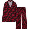 Get Trend Stranger Things Pigiama Donna e Ragazza, Morbidi Pigiami Invernali a Maniche Lunghe, Abbigliamento da Casa Caldo (XL, Nero Stranger Things)