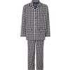 El Búho Nocturno Pigiama Uomo Lungo Cotone 100% - Popeline Set Classico Due Pezzi Giacca Maniche Lunghe Bottoni - Abbigliamento Notte Ospedale Leggero Autunno Estate Taglie Forti - Rosso 2990, 3XL