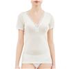 RAGNO Maglia Donna Merino Pura Lana Pesante Mezza Manica Taglio Seno 073098 AA45