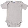 Cosilana, Body a maniche corte per neonato, 91052, in cotone/lana/seta grigio mélange 50 cm-56 cm