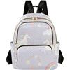 ODAWA Zaino da viaggio da donna carino unicorni colorati arcobaleno nuvole zaino moda donna