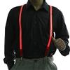 HULA Bretelle a LED, Bretelle Posteriori Bretelle Luminose a LED Neon Stripe Bretelle Luminose a LED da Uomo (Rosso)