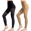 Aaronano 2 paia di collant a compressione da donna, 80D, senza piedi, 10-15 mmHg, supporto modellante opaco, Small-Medium