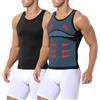 Arjen Kroos 2 Pezzi Canottiera Contenitiva Uomo, Canotta Contenitiva Uomo | Canotta Compressione Uomo - Pancera Contenitiva Uomo - 15-20 mmHg - Senza Etichetta - Nascosto Sotto la Camicia, S - 4XL